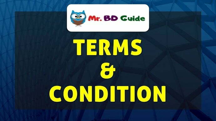 Terms & Condition Page - Mr. BD Guide