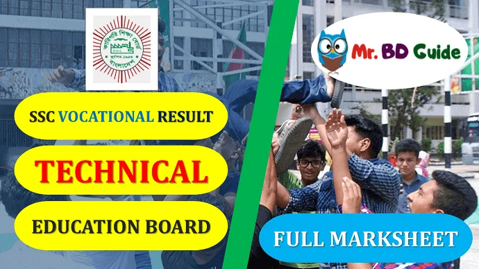 SSC Vocational Result 2022 Technical Board With Mark Sheet 1 SSC Vocational Result Technical Education Board Featured Image - Mr. BD Guide