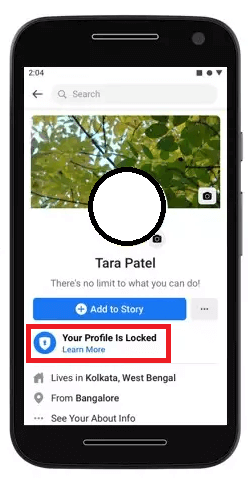 How to Lock FB Profile - Step 05