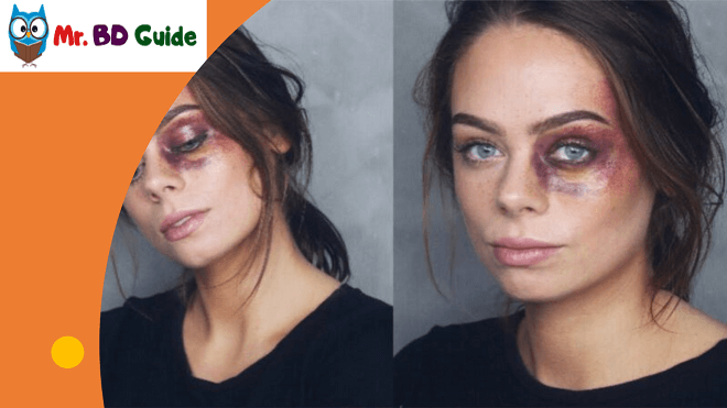Create a Bruise on Your Eye Like Hollywood Movie with Makeup Image - Mr. BD Guide