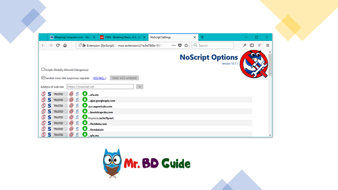 How to Bypass Human Verification Using NoScript Addon - Mr. BD Guide